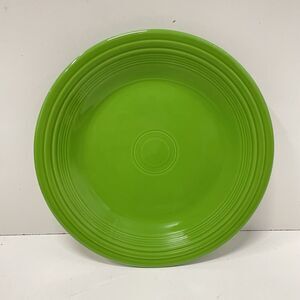 HOMER LAUGHLIN FIESTA WARE Shamrock Green RARE Retired 10.5" Dinner Plate